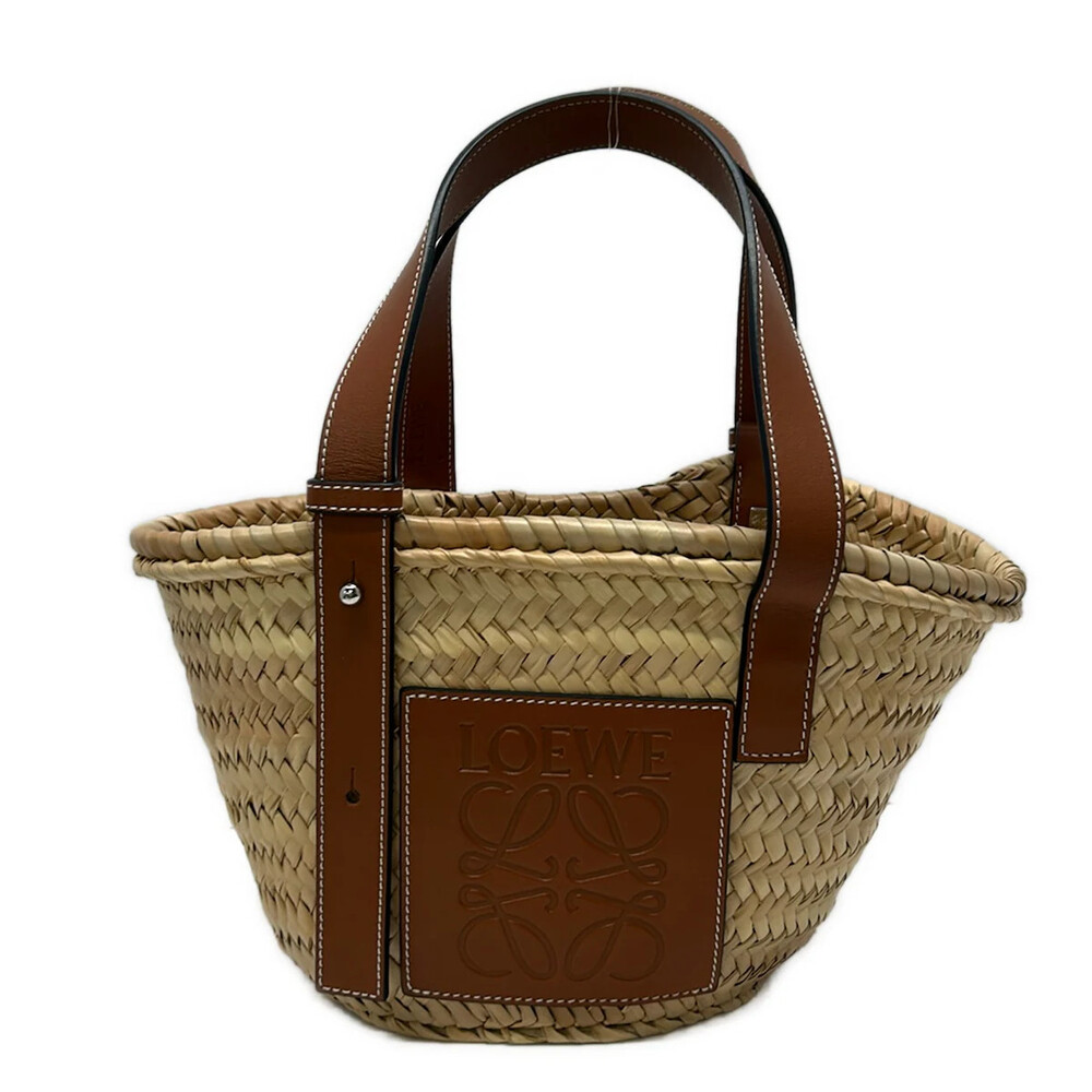 Loewe Basket Small Beige Brown Palm #337818L68B